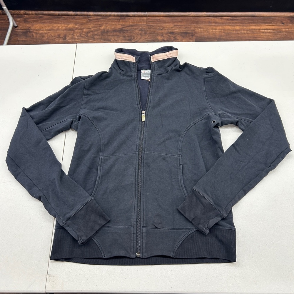 Nike Black Jacket with Tan Collar Detail